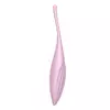 SATISFYER TWIRLING JOY - OKOS, AKKUS, VÍZÁLLÓ CSIKLÓVIBRÁTOR (PINK)