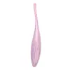 SATISFYER TWIRLING JOY - OKOS, AKKUS, VÍZÁLLÓ CSIKLÓVIBRÁTOR (PINK)