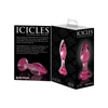 Icicles No. 79 - kúpos üveg anál dildó (pink)