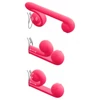 Snail Vibe Duo - akkus, 3in1 stimulációs vibrátor (pink)