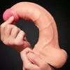 10" Dual Layer Platinum Silicone Cock