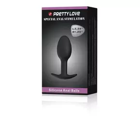 Pretty Love Heavy Balls Silicone Butt Plug