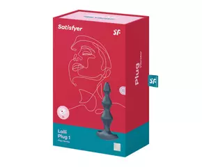 Satisfyer Lolli-Plug 1 - akkus, vízálló anál vibrátor (szürke)