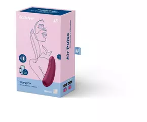 Satisfyer Curvy 1+ - okos, akkus, vízálló csiklóizgató vibrátor (rózsa vörös)