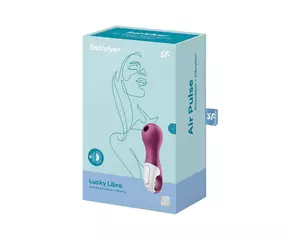 SATISFYER LUCKY LIBRA - AKKUS, VÍZÁLLÓ CSIKLÓIZGATÓ VIBRÁTOR (LILA)