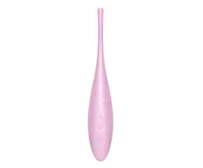 SATISFYER TWIRLING JOY - OKOS, AKKUS, VÍZÁLLÓ CSIKLÓVIBRÁTOR (PINK)