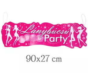 Lánybúcsú party banner