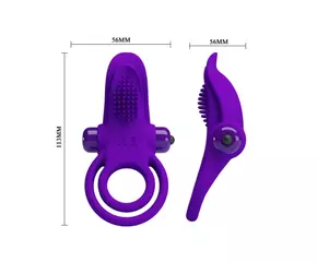 Pretty Love Vibrant Penis Ring Purple