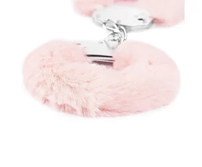 Fetish Pleasure Fluffy Hand Cuffs Pink