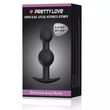 Pretty Love Heavy Balls Silicone Butt Plug