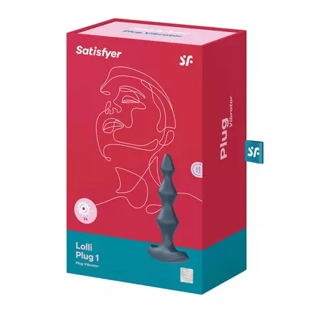 Satisfyer Lolli-Plug 1 - akkus, vízálló anál vibrátor (szürke)