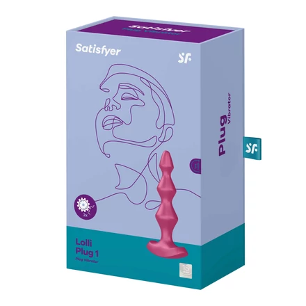 Satisfyer Lolli-Plug 1 - akkus, vízálló anál vibrátor (pink)