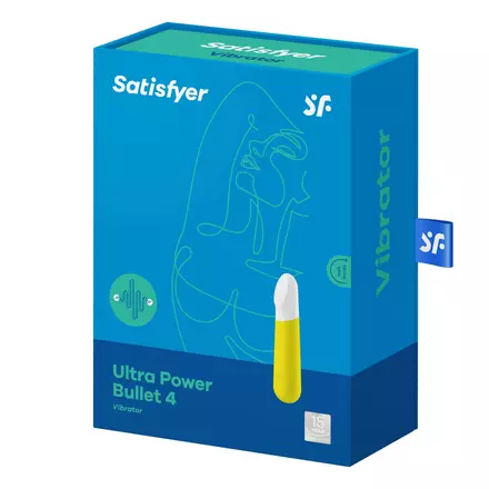 Satisfyer Ultra Power Bullet 4 - akkus, vízálló csikló vibrátor (sárga)