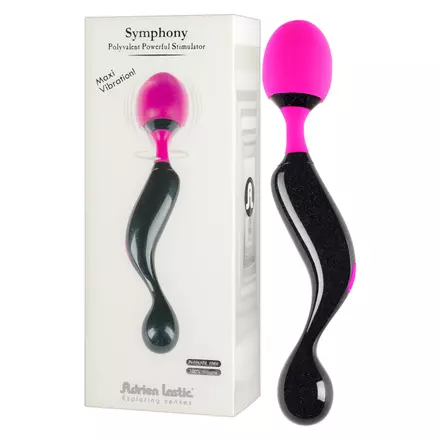 Adrien Lastic Symphony Wand - akkus, masszírozó vibrátor - Fekete-pink