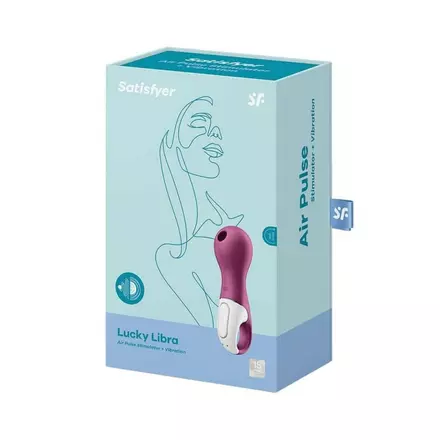 SATISFYER LUCKY LIBRA - AKKUS, VÍZÁLLÓ CSIKLÓIZGATÓ VIBRÁTOR (LILA)