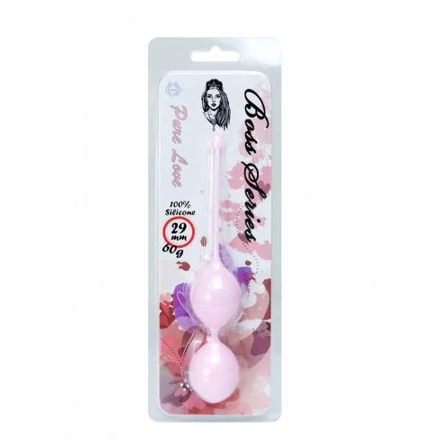 SILICONE KEGEL BALLS 29MM 60G LIGHT PINK - BOSS SERIES