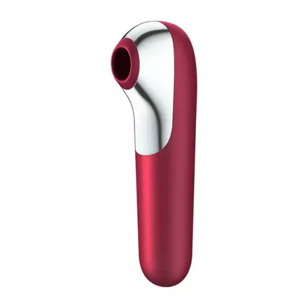 Satisfyer Dual Love - okos, akkus, vízálló hüvelyi és csikló vibrátor (piros)