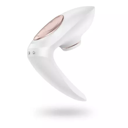 Satisfyer Pro 4 - akkus csiklóizgatós párvibrátor (fehér)