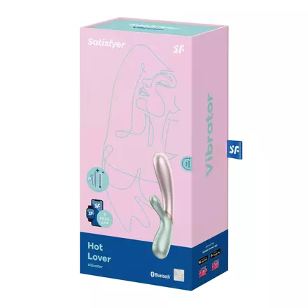 Satisfyer Hot Lover - okos, akkus melegítős vibrátor (pink-menta)